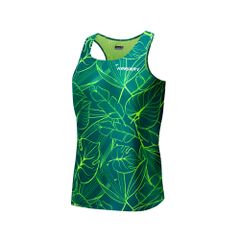 Áo Tanktop Chạy Bộ Họa Tiết Lá Seamless - Không Đường May