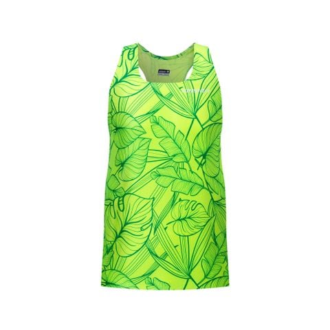 Áo Tanktop Chạy Bộ Họa Tiết Lá Seamless - Không Đường May