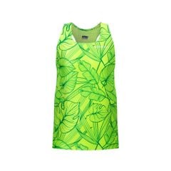 Áo Tanktop Chạy Bộ Họa Tiết Lá Seamless - Không Đường May