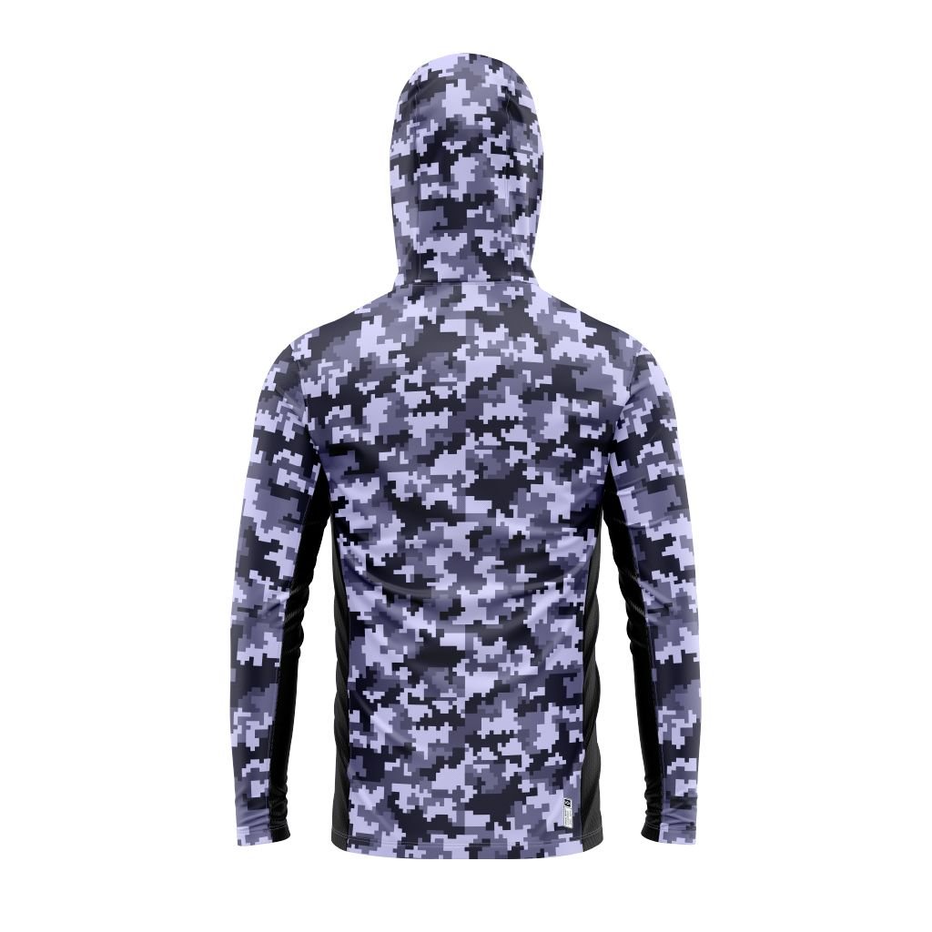 Áo câu cá phối họa tiết camo