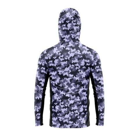 Áo câu cá phối họa tiết camo