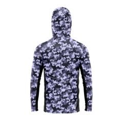 Áo câu cá phối họa tiết camo