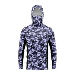 Áo câu cá phối họa tiết camo