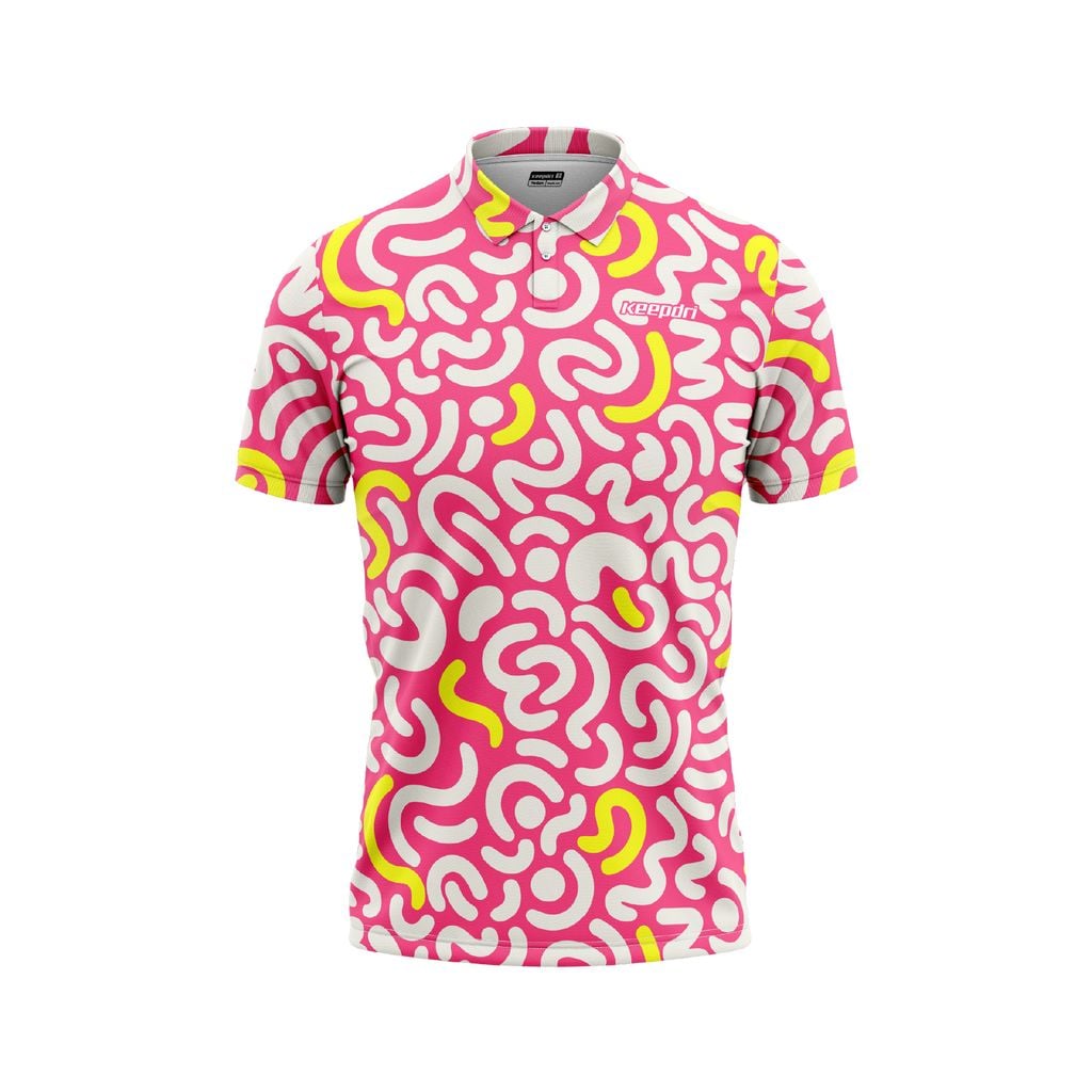 Áo Pickleball - Tennis - Golf Polo Ocean Fade