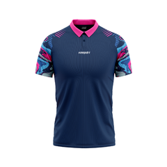 Áo Pickleball - Tennis Polo họa tiết gợn sóng