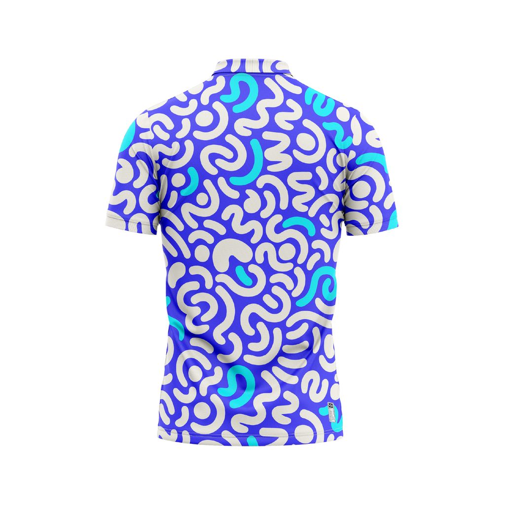 Áo Pickleball - Tennis - Golf Polo Ocean Fade