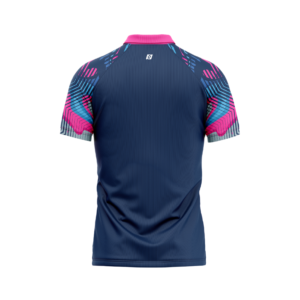 Áo Pickleball - Tennis Polo họa tiết gợn sóng