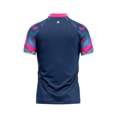 Áo Pickleball - Tennis Polo họa tiết gợn sóng