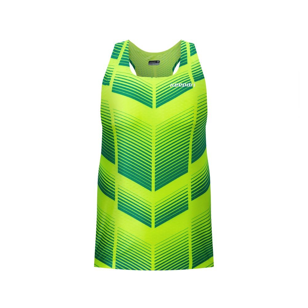 Áo Tanktop Chạy Bộ Họa Tiết Kẻ Sọc Seamless - Không Đường May