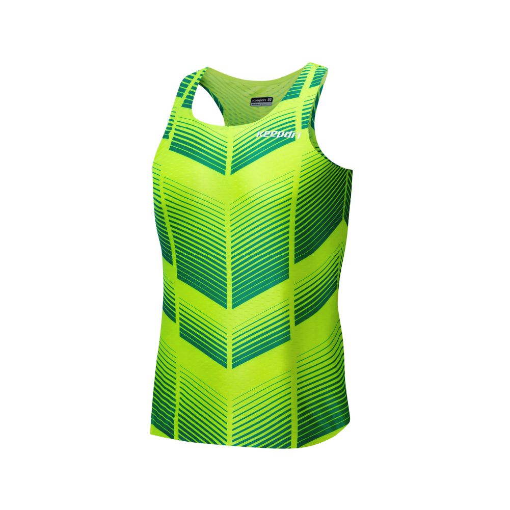 Áo Tanktop Chạy Bộ Họa Tiết Kẻ Sọc Seamless - Không Đường May