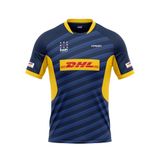 Áo Rugby thiết kế riêng họa tiết xanh vàng