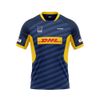 Áo Rugby thiết kế riêng họa tiết xanh vàng