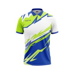 Áo Pickleball - Tennis Polo họa tiết thể thao xanh chuối