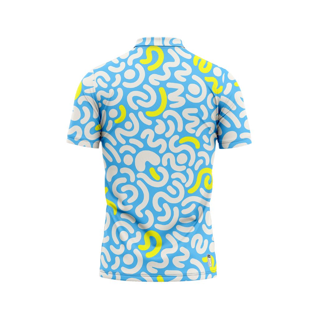 Áo Pickleball - Tennis - Golf Polo Ocean Fade