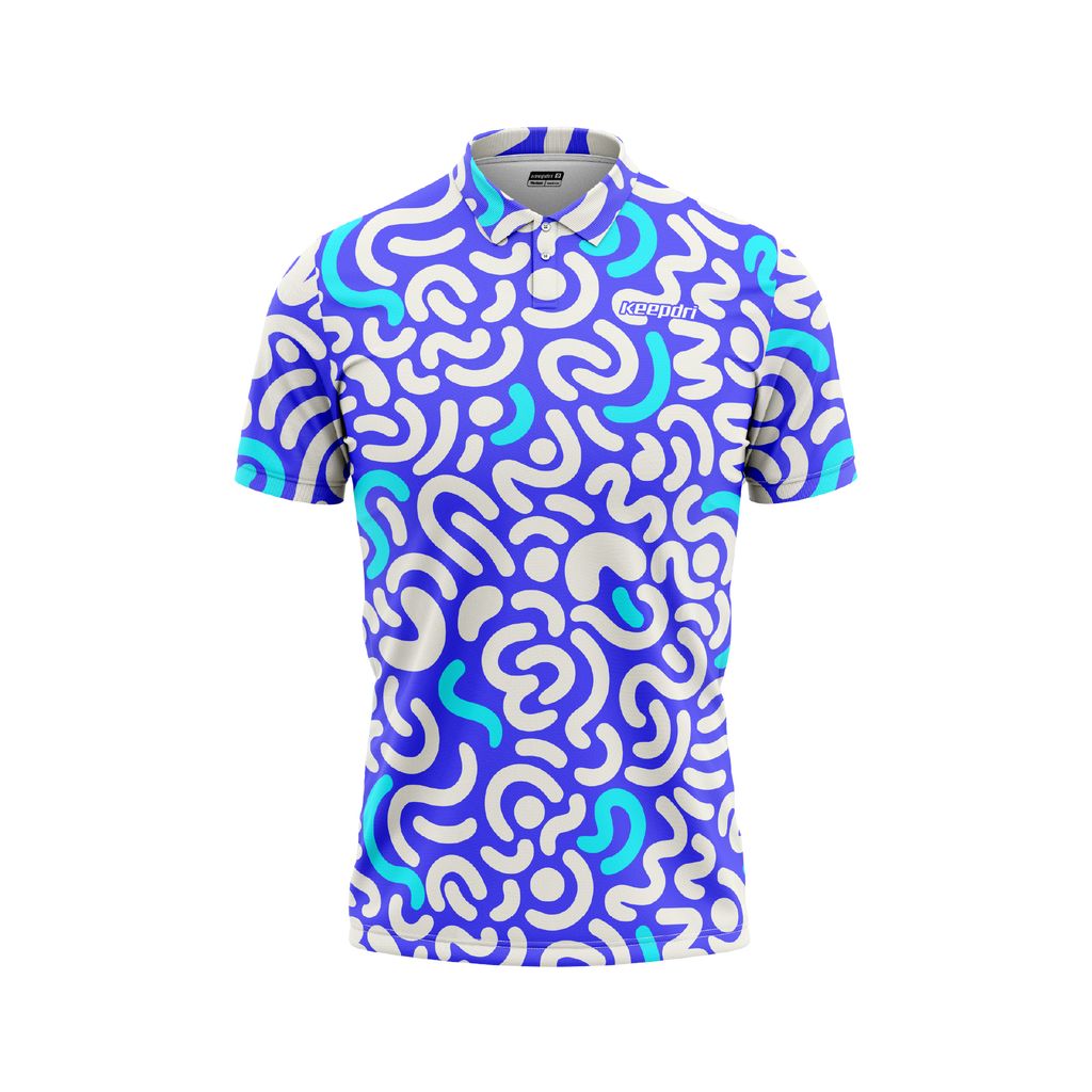 Áo Pickleball - Tennis - Golf Polo Ocean Fade