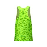 Áo Tanktop Chạy Bộ Họa Tiết Mèo Seamless  - Không Đường May