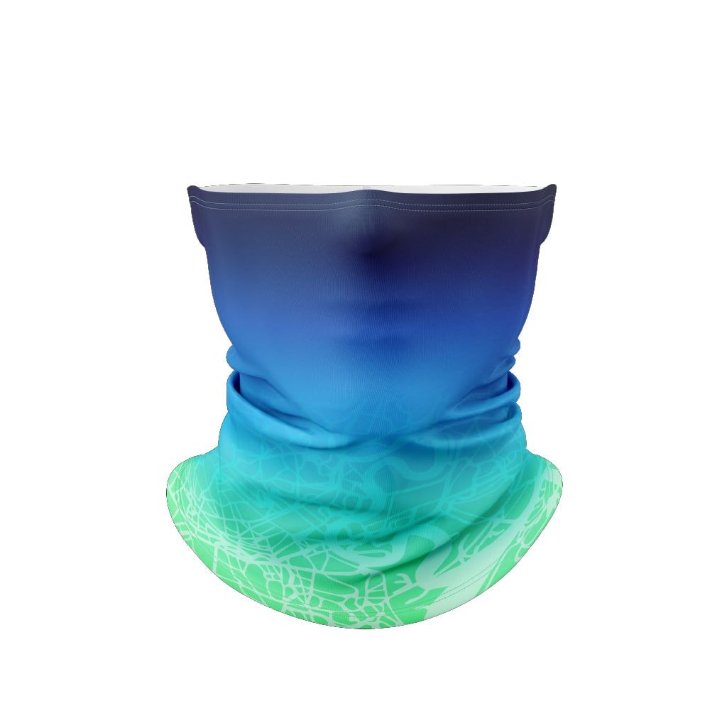  Khăn đa năng phối màu xanh ombre 