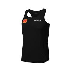 Áo Tanktop Chạy Bộ Vải Lưới Đen Seamless - Không Đường May