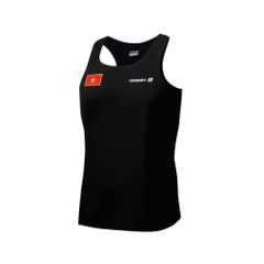 Áo Tanktop Chạy Bộ Trơn Đen Seamless - Không Đường May