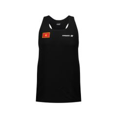 Áo Tanktop Chạy Bộ Trơn Đen Seamless - Không Đường May