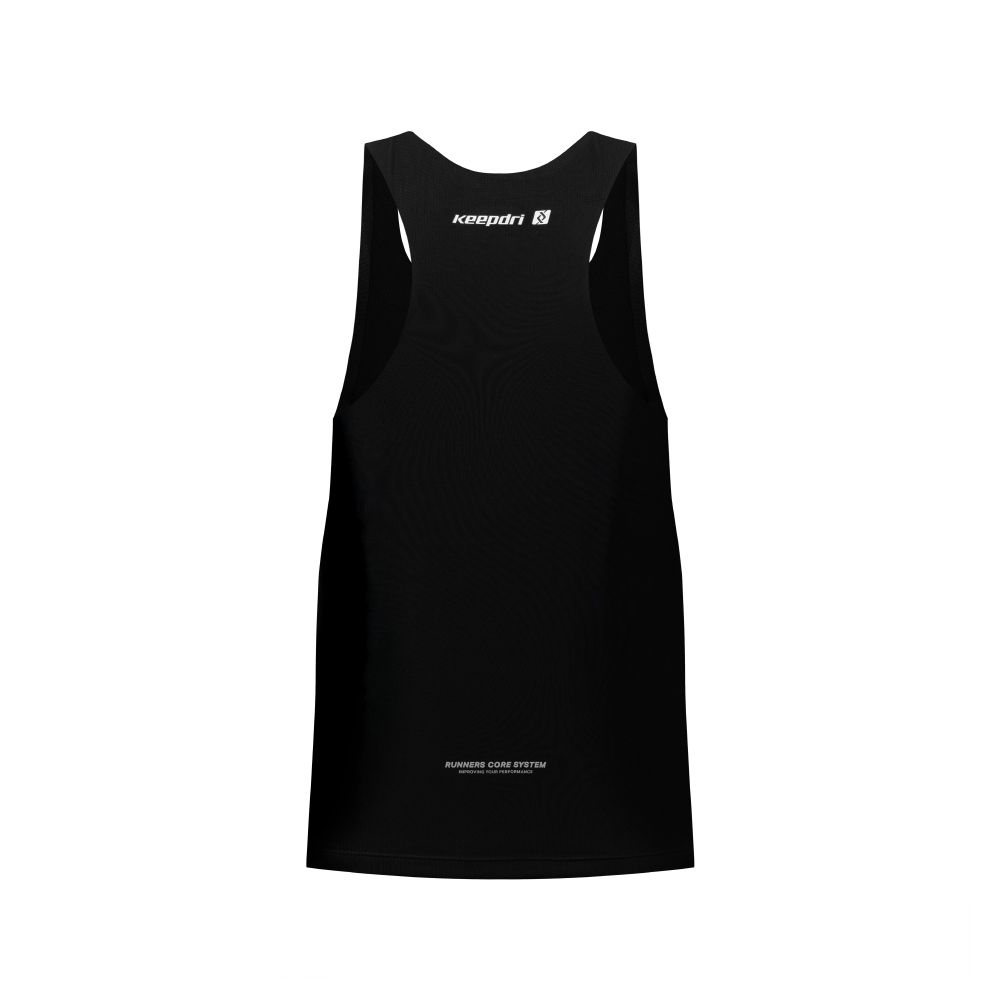 Áo Tanktop Chạy Bộ Trơn Đen Seamless - Không Đường May