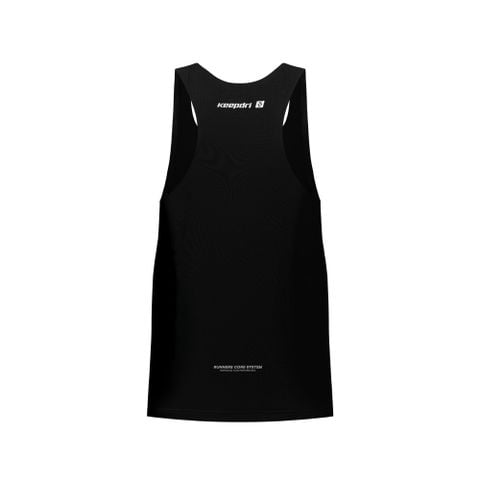 Áo Tanktop Chạy Bộ Trơn Đen Seamless - Không Đường May