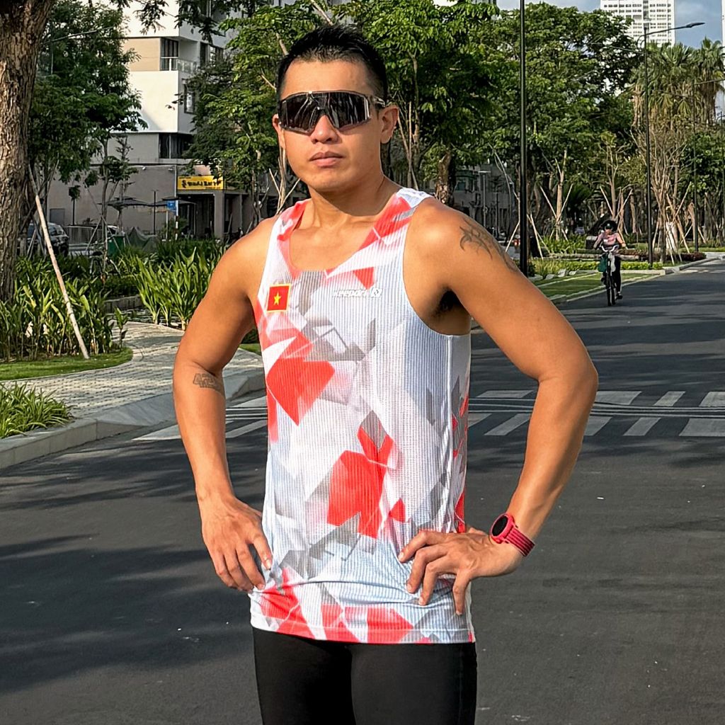 Áo Tanktop Chạy Bộ Running Keepdri Seamless  - Không Đường May