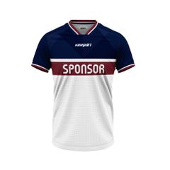 Bộ Bóng Đá Thiết Kế - Họa Tiết Xanh Navy Phối Đỏ