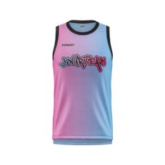 Áo Bóng Rổ Keepdri – Gradient Pink Blue