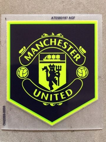 Decal in nhiệt Manchester United Đen Xanh dạ