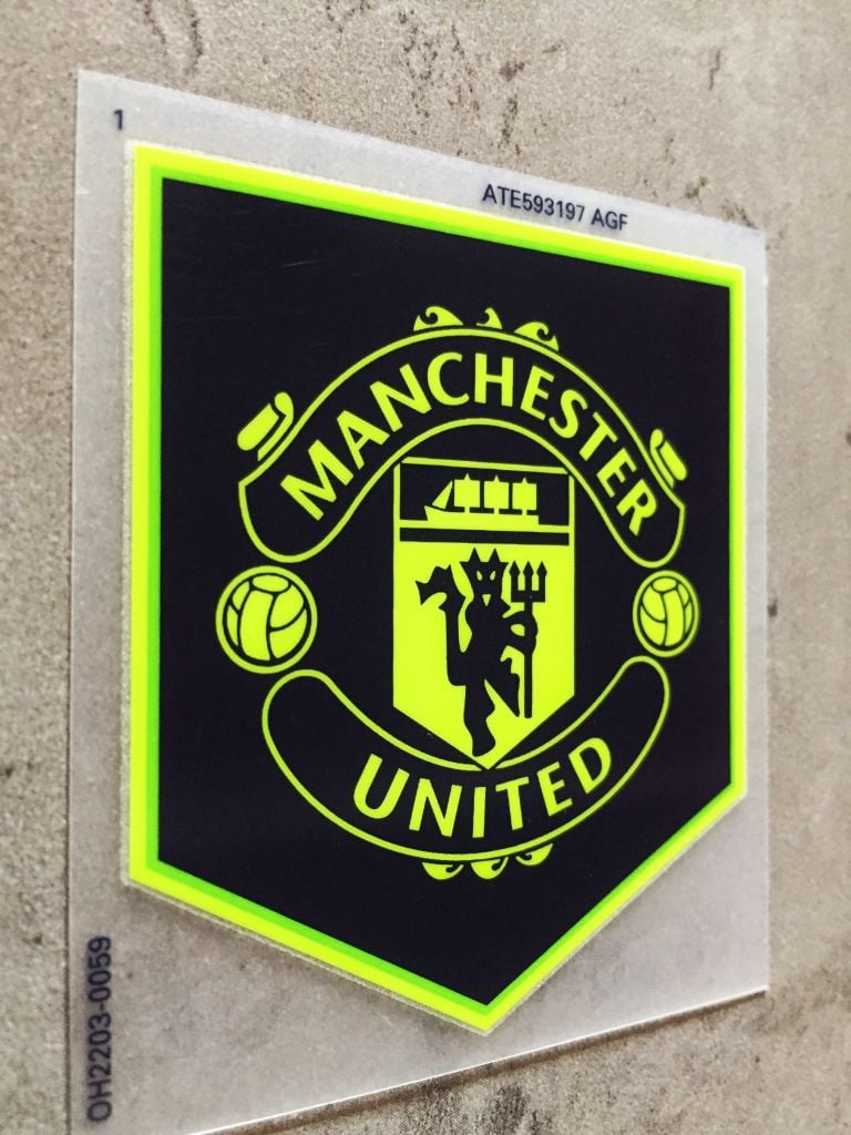 Decal in nhiệt Manchester United Đen Xanh dạ