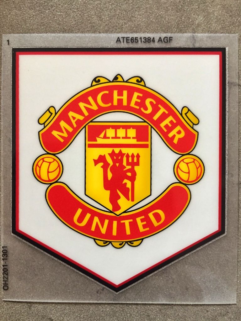 Decal in nhiệt Manchester United Đỏ Vàng Trắng