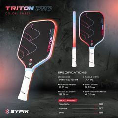 Vợt Pickleball Triton Pro (16mm) - Ember color