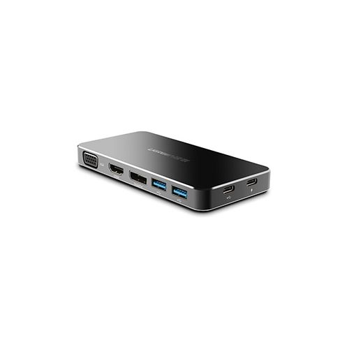 CÁP CHUYỂN UGREEN USB TYPE-C Ra HDMI + VGA + Displayport + USB 3.0 hỗ trợ sạc cổng USB-C