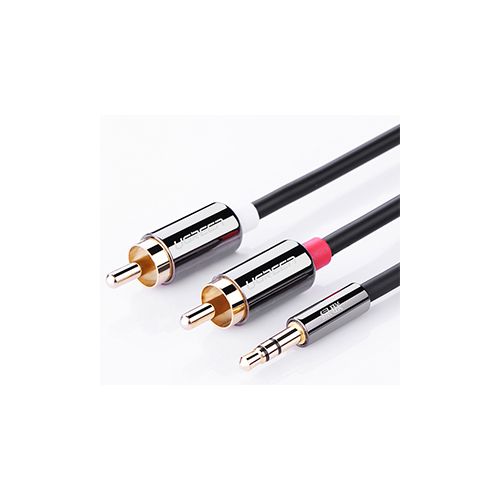 CÁP CHUYỂN UGREEN AUDIO 3,5MM ra 2 ĐẦU RCA DÀI (5M)