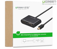 CABLE UGREEN MINIDISPLAYPORT TO HDMI+ VGA 20422