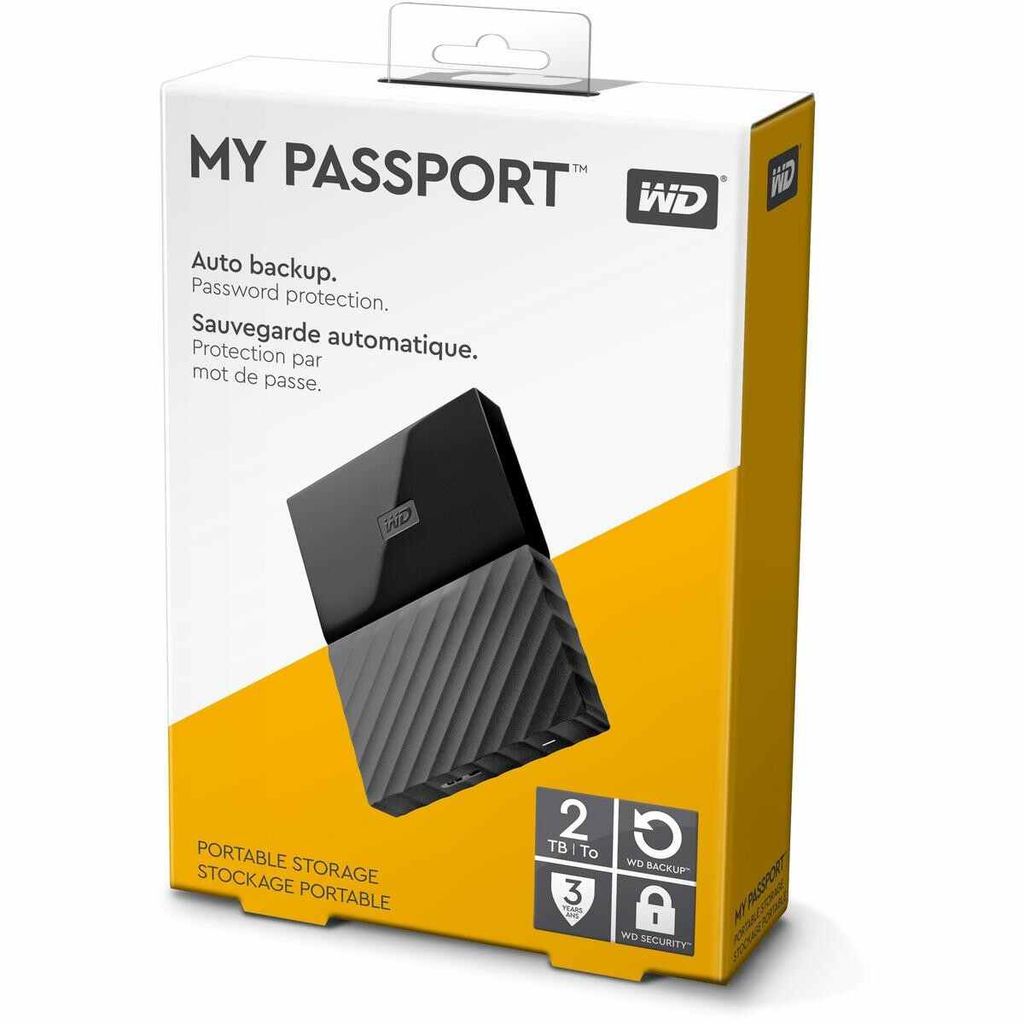 HDD EX 2TB WD MY PASSPORT PORTABLE 2.5'' BK