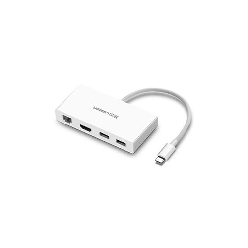 CÁP CHUYỂN UGREEN USB TYPE-C ra HDMI + LAN + HUB USB 3.0