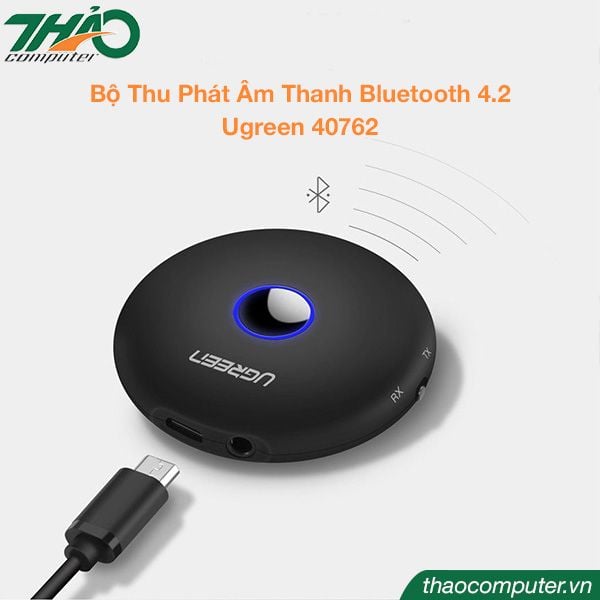 BỘ THU PHÁT ÂM THANH BLUETOOTH 4.2 Cỗng 3.5mm APTx Có Pin