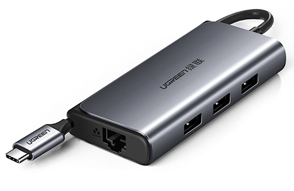 CABLE UGREEN USB-C TO LAN, 3USB 3.0, USB-C 50252