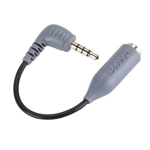 ĐẦU CHUYỂN BOYA 3LY 3 NẤC TO MICROPHONE BY-CLIP2