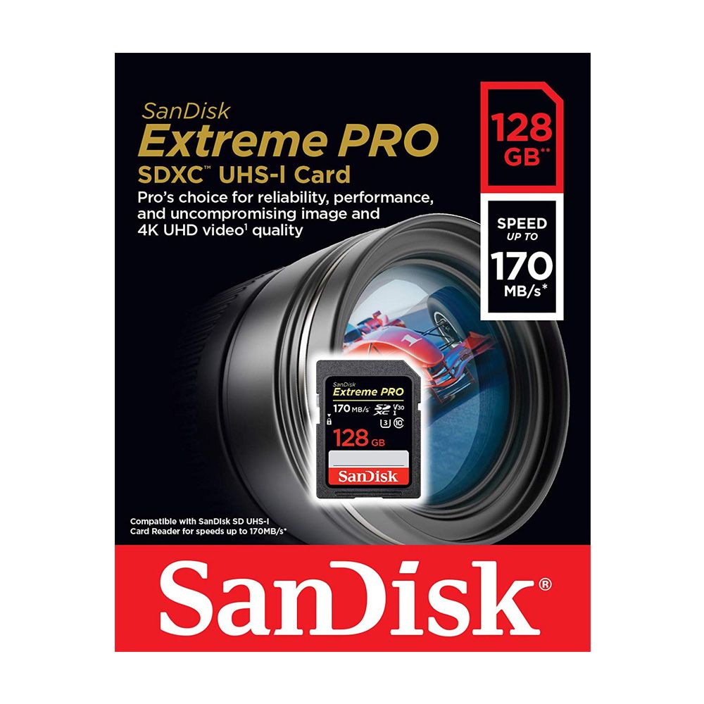 MEMORY SD 128GB SANDISK EXTREME PRO 170MB