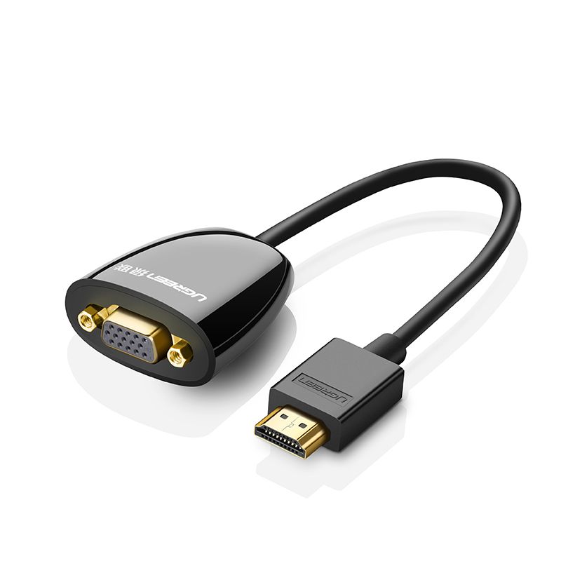 CABLE UGREEN HDMI TO VGA BK 40253