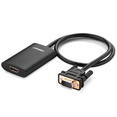 Cáp chuyển VGA sang HDMI chính hãng Ugreen (VGA TO HDMI CONVERTER)