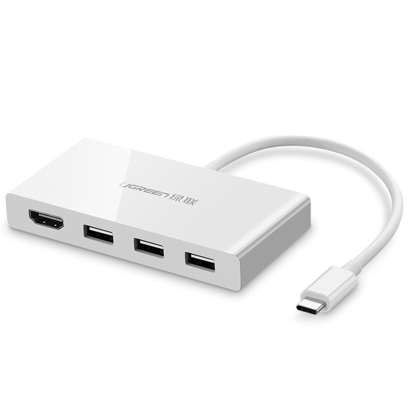 CÁP UGREEN USB-C Ra HDMI + HUB USB 3.1