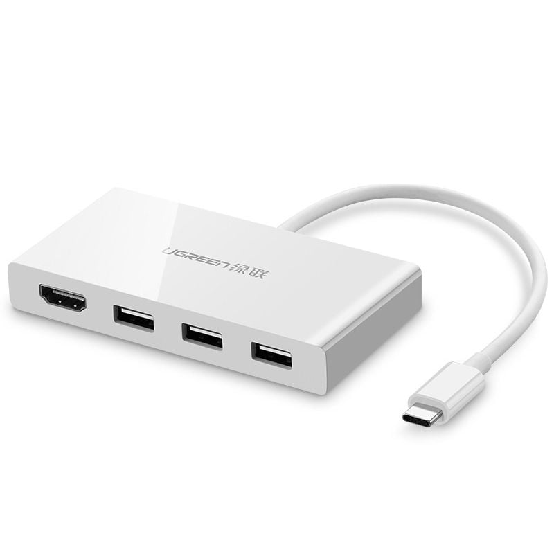 CÁP UGREEN USB-C Ra HDMI + HUB USB 3.1