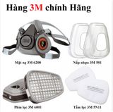  Mặt nạ phòng độc 3M 6200 + Phin Lọc 6001 kèm bông lọc 