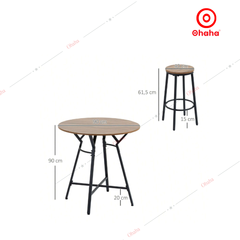 Bộ bàn ăn đa năng có ghế Ohaha - BA016