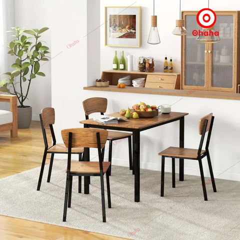 Bộ bàn ăn đa năng có ghế Ohaha - BA017