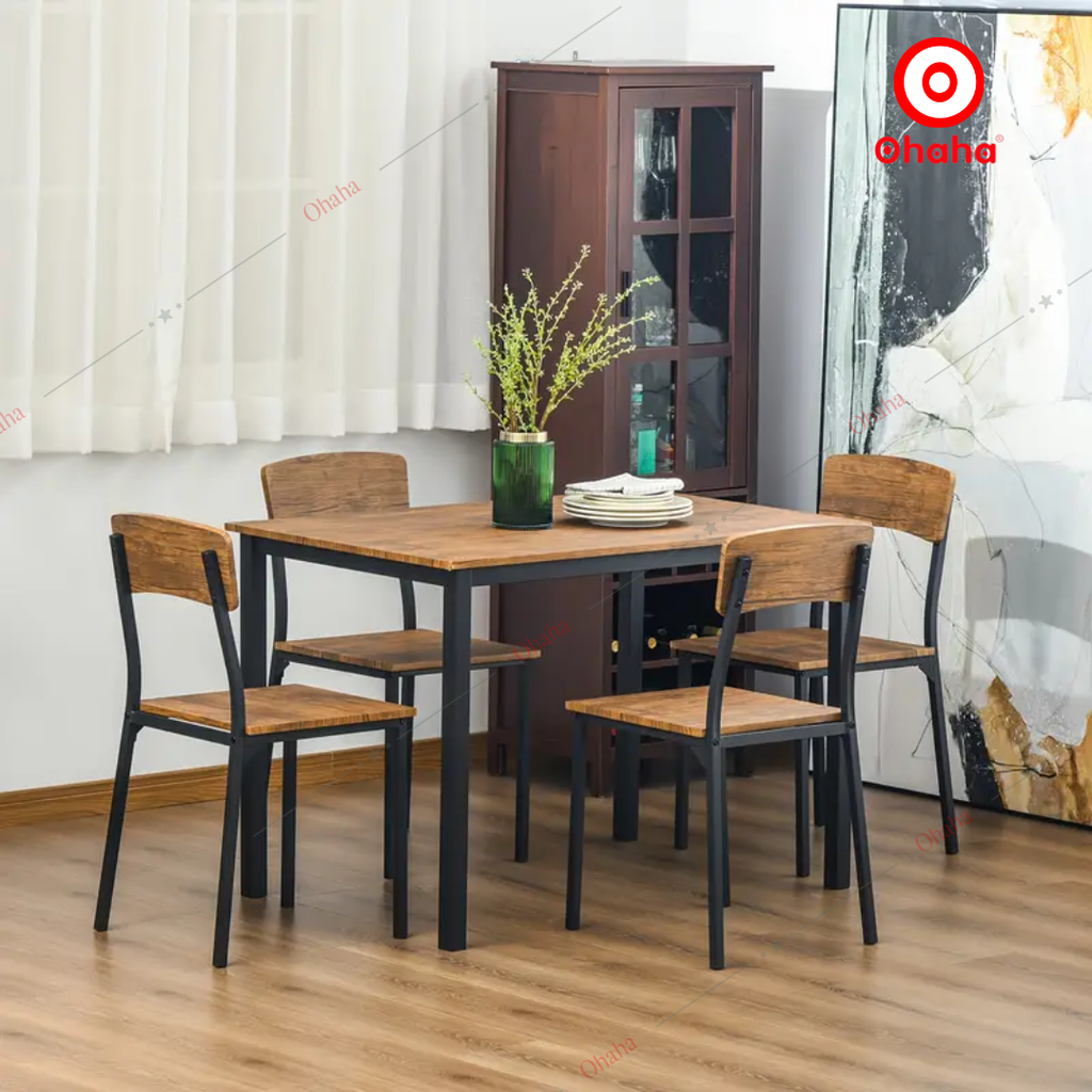 Bộ bàn ăn đa năng có ghế Ohaha - BA017